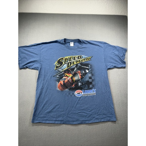Gildan Other - VTG NASCAR Double Sided Shirt Charlotte Speed Demon Mens 2XL XXL Racing Dale Y2K